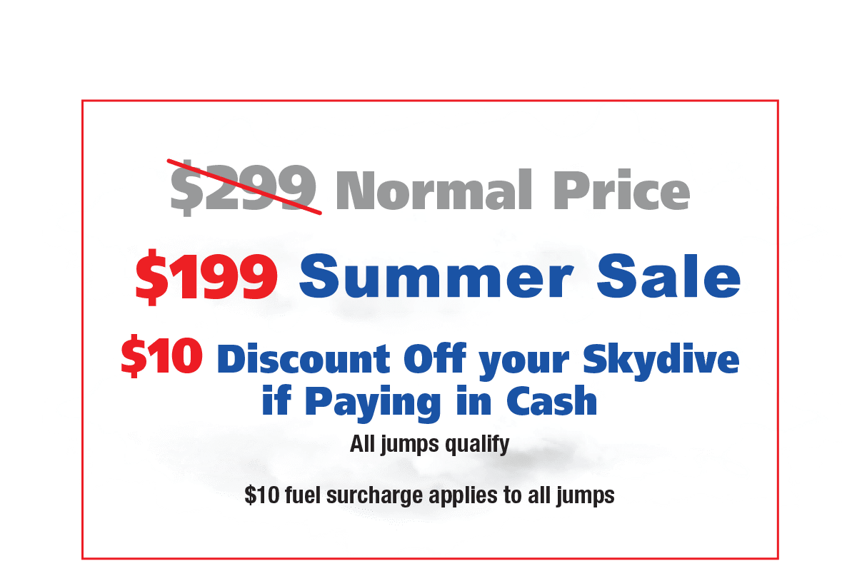 Skydive LV Pricing